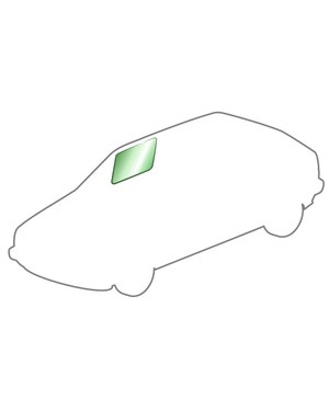 Cristal verde de puerta derecha para modelos de 3 puertas  fits Golf Mk2,Jetta