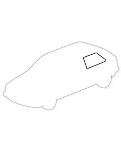 Rear Quarter Window Seal, Plain, Left 3 Door