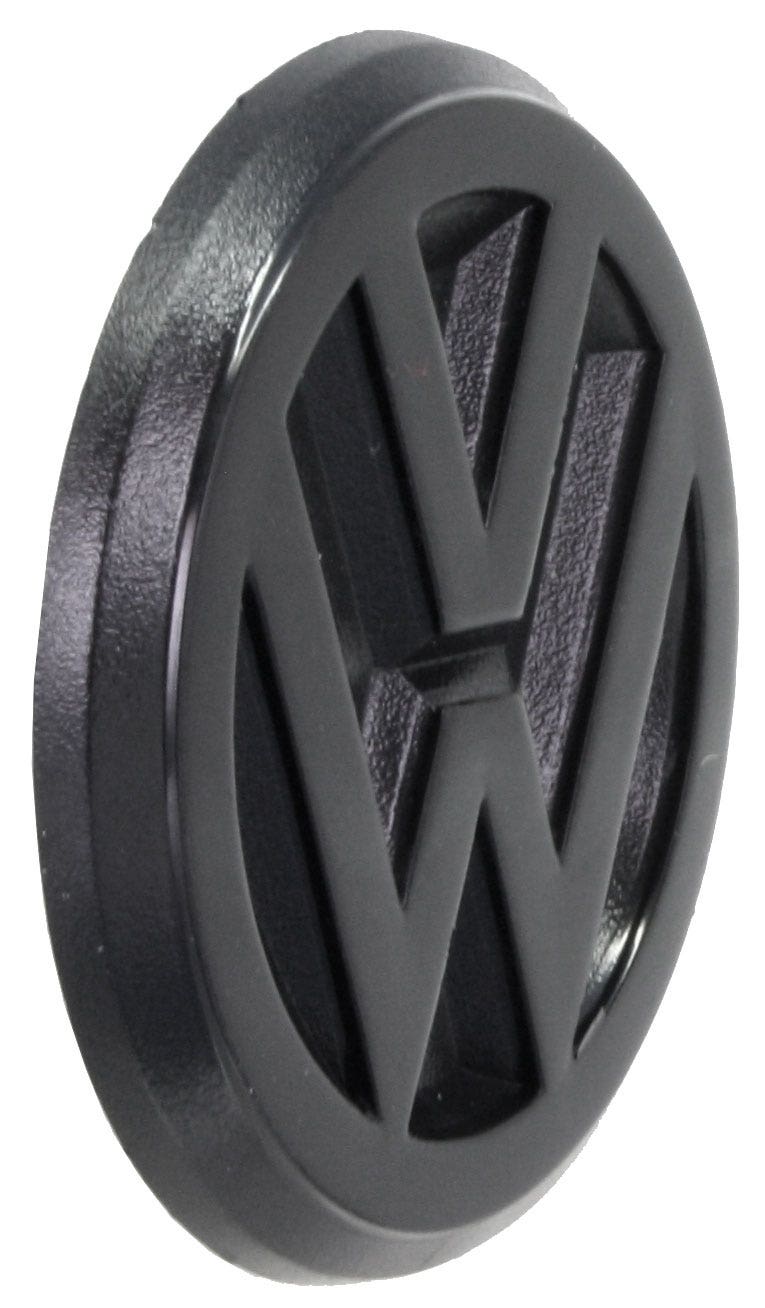 Rear VW Emblem/badge black. Mk2 Golf 08/83-04/87: 191-853
