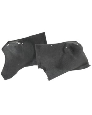Teppichsatz, hintere Radkastenverkleidung, Schwarz fits Golf 2