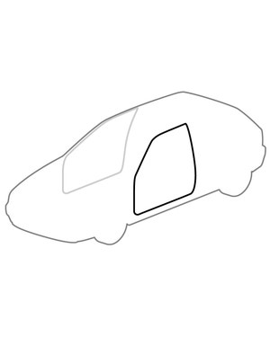 Inner Door Seal, Front, Rear