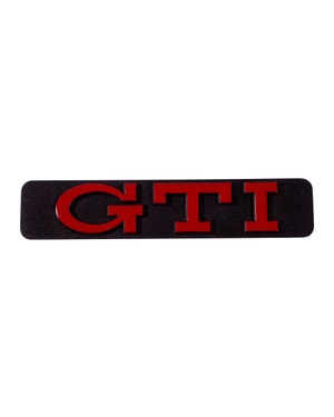 Seitenleiste GTI Seitenemblem Rot  fits Golf 3,Vento