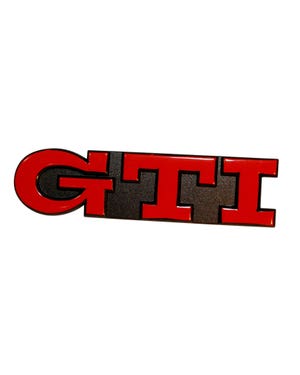 GTI Inscription in Black and Red  fits Golf Mk3,Golf Mk4