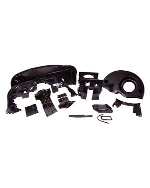 Tinware Kit, Twinport 1600cc with Air Outlets, Black fits T2 Bay