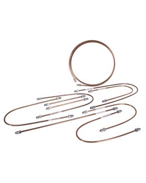 Kit Latiguillos de Freno, Cobre-Níquel , Furgoneta 68-79, Calidad Superior fits T2
