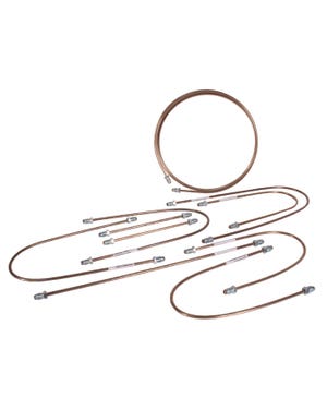 Copper Brake Line Kit 10 Piece  fits T2 Bay