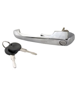 Chrome Cab Door Handle with Keys