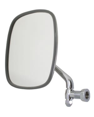 Door Mirror with Chrome Plated Arm and Stainless Steel Head Left  fits T2 Bus