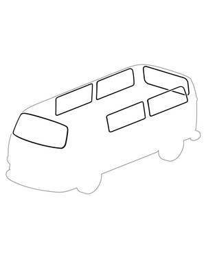 Window Seal Set Plain  fits T2 Bay