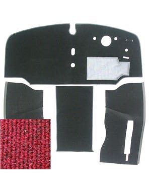 Carpet Set for Right Hand Drive Red  fits T2 Bay