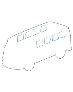Pop Out Side Window Glass