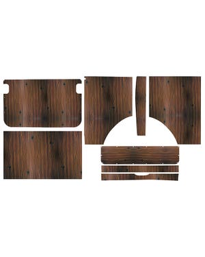 Westfalia Helsinki 8 Piece Interior Wood Panel Set  fits T2 Bay