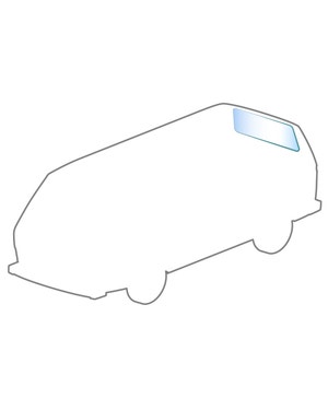 Rear Screen Heated Clear  fits T25/T3