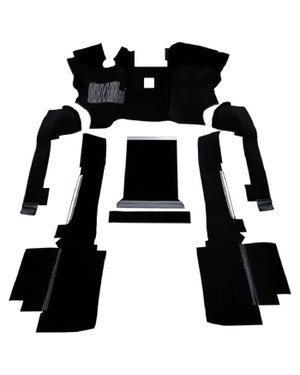 Moulded Carpet Set for Left Hand Drive Water Cooled Petrol and Non-Turbo Diesel, Choose Colour