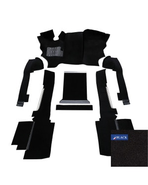 Moulded Carpet Set for Left Hand Drive Turbo Diesel, Black fits T25/T3,Vanagon