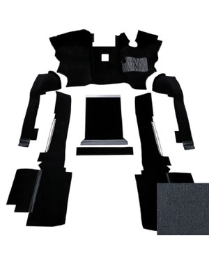 OE Spec Moulded Carpet Set for Right Hand Drive Water Cooled Petrol and Non-Turbo Diesel, Tufted Grey Pile