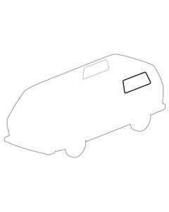 Rear Side Window Seal Plain, Without Trim Recess