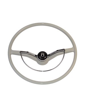 Flat 4 Steering Wheel in Silver/Beige  fits Beetle,Beetle Cabrio