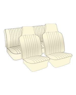 Seat Cover Set for Squareback Model in Single Colour Basket Weave  fits Type 3