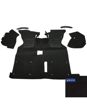 Cab Floor Carpet Set for Right Hand Drive, NON Walk Thru Models, Black fits Eurovan