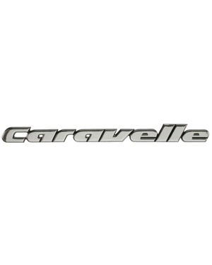 Emblem für die Heckklappe, Caravelle Schriftzug, chrom  fits Bus T4