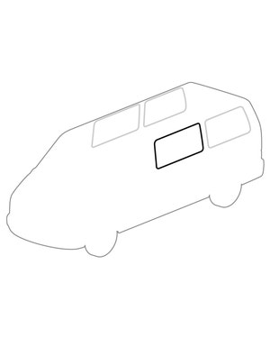 Sello de borde, ventanas laterales unidas, vendido por metro fits t4