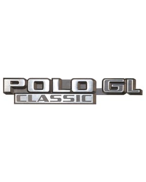 Scritta post. "POLO GL CLASSIC", originale VW 