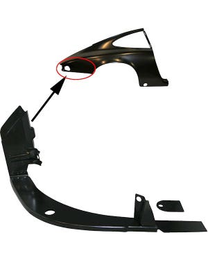 Pannello di supporto luci, posteriore destro  fits 911,912