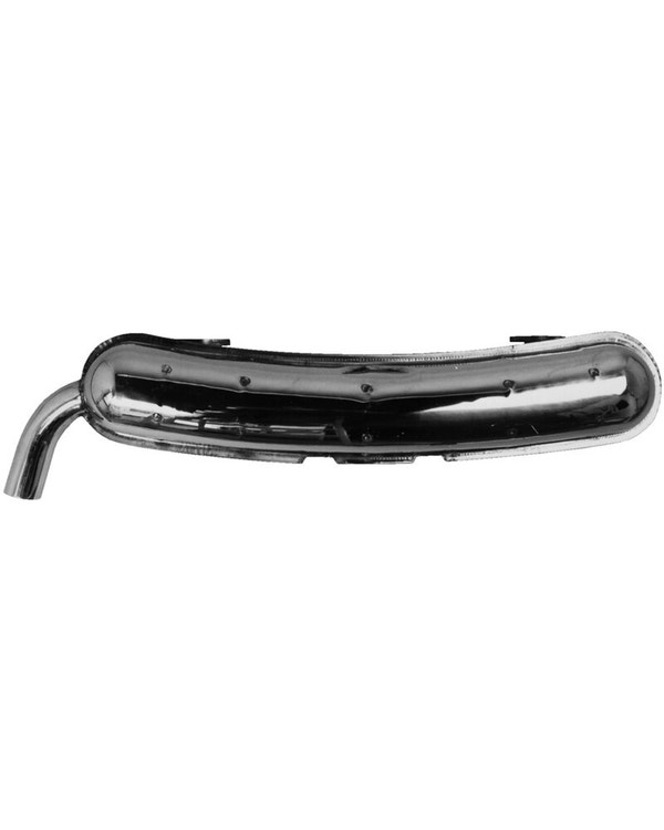 Exhaust Rear Silencer, Polished Stainless Steel  fits 911