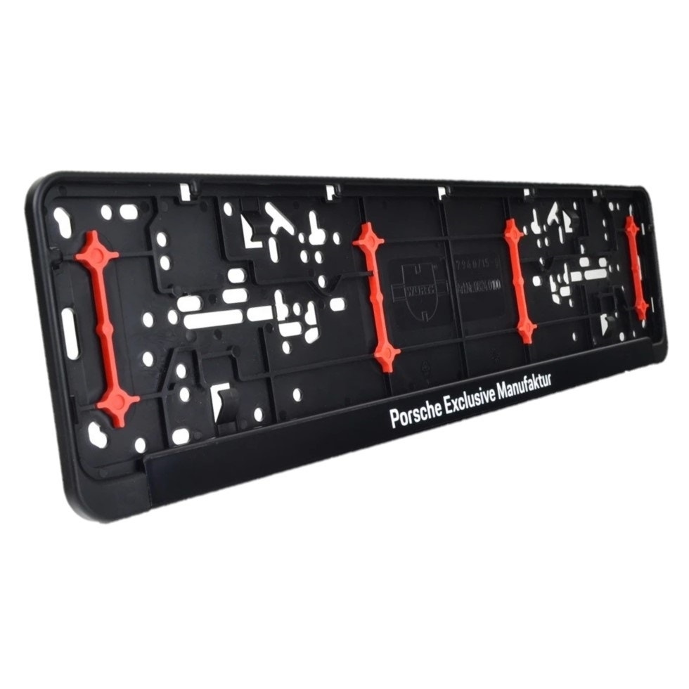 Porsche number shop plate holder
