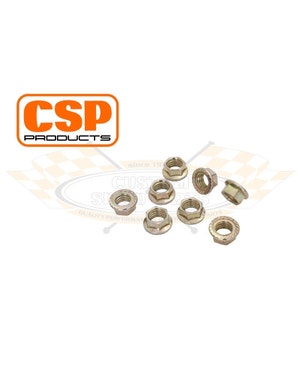 Flange Nut M8. Hex Size 10mm fits Beetle,T2 Bus,Split Bus,Karmann Ghia,Beetle Cabrio,Type 3