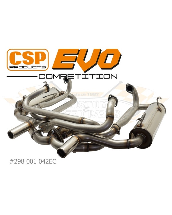CSP Evolution Competition 42mm Exhaust System with Heat Exchangers  fits Beetle,Karmann Ghia,Beetle Cabrio