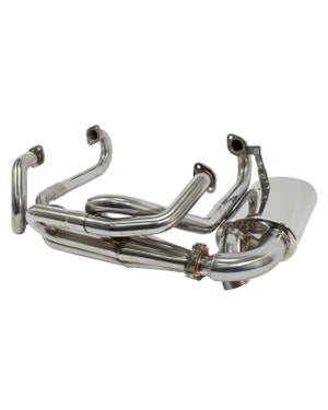 Stainless Steel Sideflow Exhaust System with Silencer  fits Beetle,Beetle Cabrio,Buggy/Baja