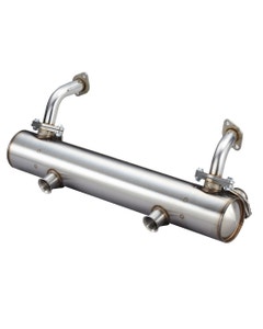 Vintage Speed Classic Stainless Exhaust, Twin Tail Pipe 