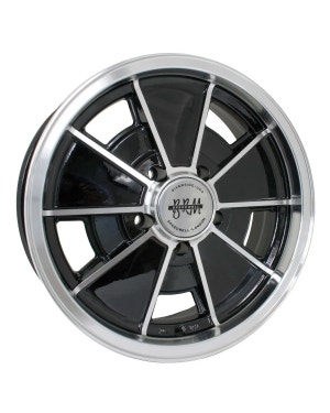 SSP BRM Alloy Wheel Gloss Black 5.5x15'', 5/112 PCD, ET12  fits T2 Bus,Vanagon,Brazil Kombi