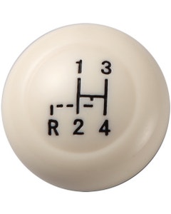 Vintage Speed Gear Knob with Stock Shift Pattern Ivory 12mm Thread