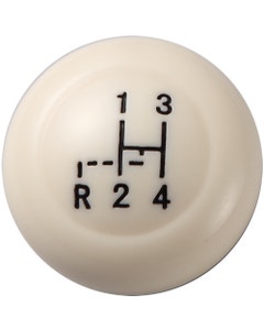 Vintage Speed Gear Knob with a Stock Shift Pattern, Ivory Color