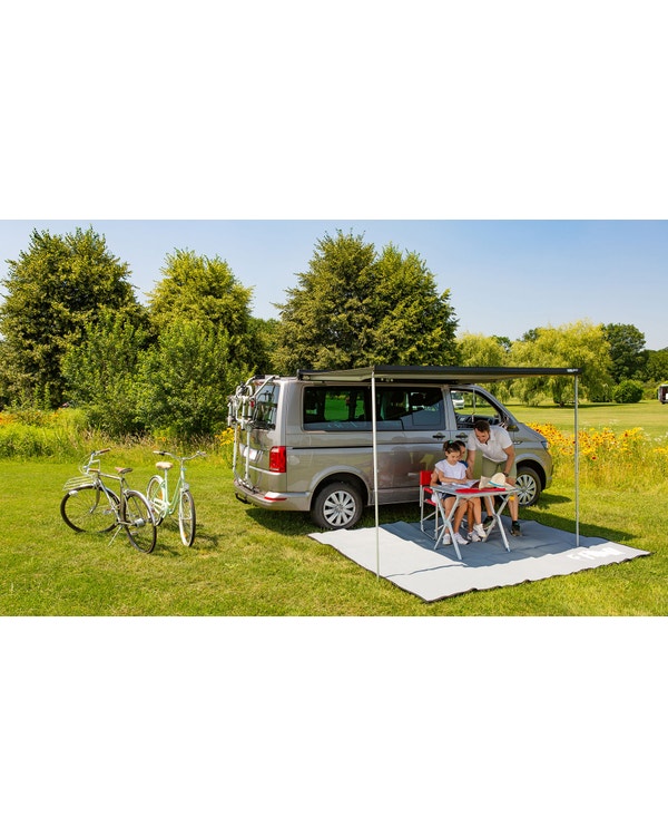 Fiamma F45S 260 Roll Out Awning In Titanium With Grey Canopy  fits T25,T4,T5,T6