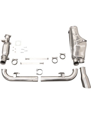 Exhaust Kit, Stainless Steel with Catalytic Converter Bypass and Centre Silencer Bypass