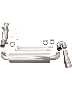 Exhaust Kit, Stainless Steel with Catalytic Converter Bypass and Rear Silencer Bypass