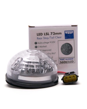 Wipac Rear Clear Stop & Tail LED Light 73mm