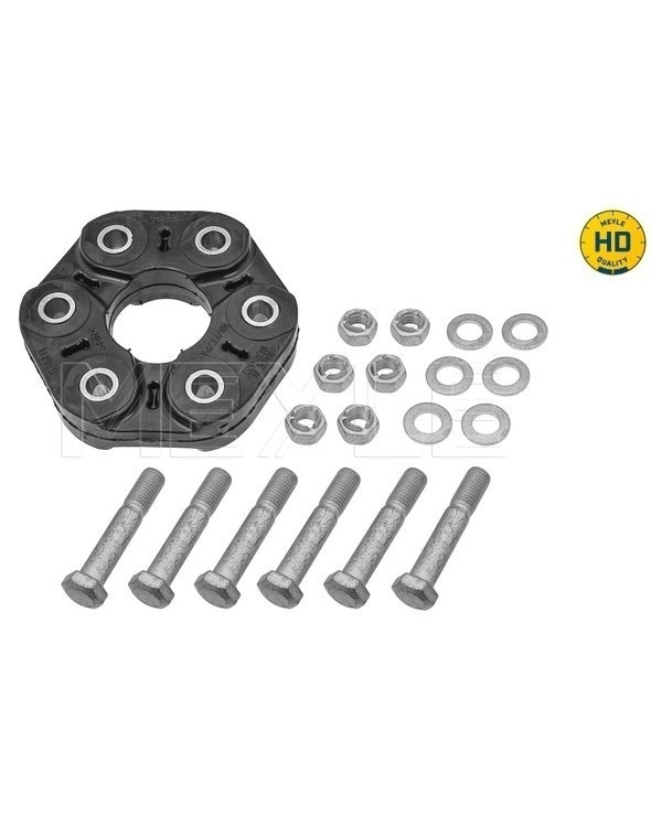 Heavy Duty Rear Rubber Propshaft 3 Bolt Coupling Kit