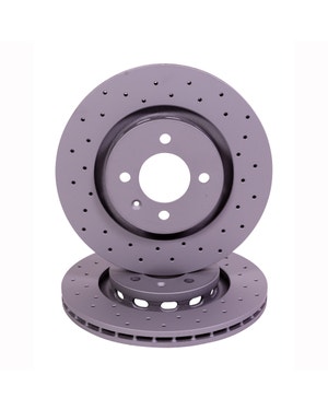 Sport Cross-Drilled Vented Front Brake Rotors 280x22mm  fits Golf Mk2,Golf Mk3,Corrado,Jetta