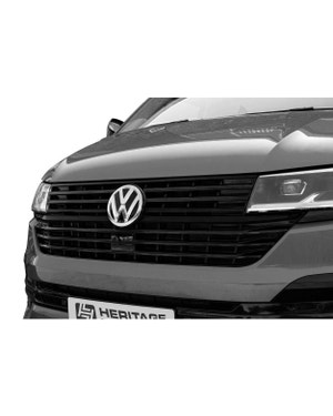 Upper Front Grille Trims, Gloss Black, 4pcs, T6.1