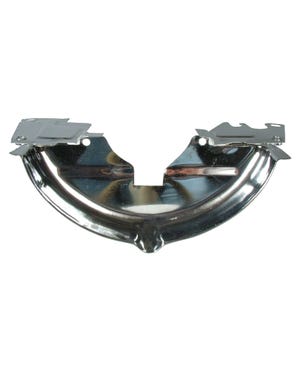 Abdeckblech hinter Kurbelwellenriemenscheibe, 1200-1600cc, chrom  fits Käfer,Bus T2,Bus T1,Karmann Ghia,Käfer Cabriolet