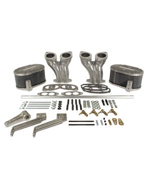 Offset Inlet Manifold Kit including Linkage for IDF/DRLA  fits Beetle,T2 Bay,T2 Split Bus,Karmann Ghia,Beetle Cabrio