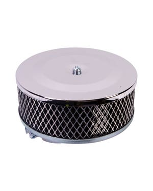 Air Filter - Chrome/Foam Pancake Style  fits Beetle,T2 Bay,Splitscreen,Karmann Ghia,Beetle Cabrio