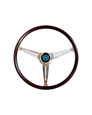 Flat4 GT Wood Rim Steering Wheel 15 Inch  fits Beetle,Karmann Ghia,Beetle Cabrio,Type 3