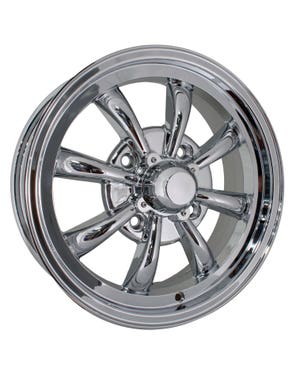 SSP GT 8 Spoke Alloy Wheel Chrome 5.5x15", 4/130 PCD, 4.43" BS  fits Beetle,Karmann Ghia,Beetle Cabrio,Type 3