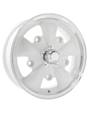 SSP GT 5 Spoke Alloy Wheel White 5.5x15'', 5x205 PCD, ET20 fits Beetle,T2 Bay,T2 Split Bus,Karmann Ghia,Beetle Cabrio,Type 3